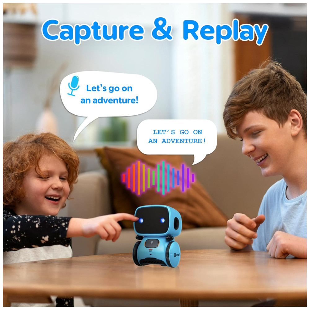 Robô Inteligente para Crianças Contixo R1 com Controle de Voz Dança Canto e Aprendizado. Ideal para Meninos e Meninas de 3 a 8 Anos. - Imagem 5