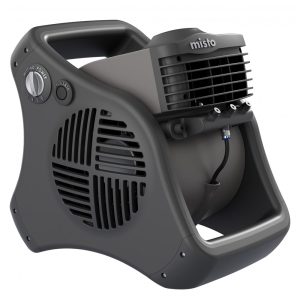 Ventilador de Nebulização Externa com 3 Velocidades para Esportes Camping Decks e Pátios 110V Lasko Cinza e Preto