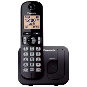 Telefone Sem Fio Panasonic Display RetroiluminadoBloqueio de Chamadas Viva-Voz 10 Horas de Conversação 1 Monofone KXTGC200B Preto