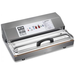 Seladora a Vácuo Automática Profissional para Alimentos Secos e Úmidos em Aço Inoxidável 110V 935W Weston Pro 3000 Prata