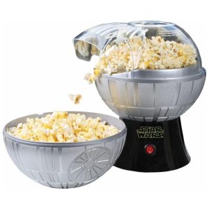 Pipoqueira Elétrica com Tema Star Wars Death Star e Tigela Removível 110V Uncanny Brands Cinza