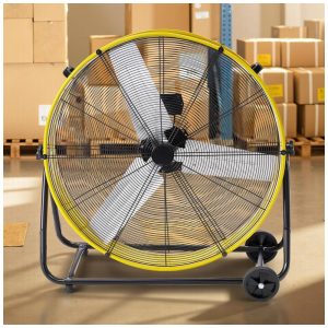 Ventilador Industrial Albott 91 cm Amarelo Alta Velocidade 3 Velocidades 455W Modelo GFJ001 110V