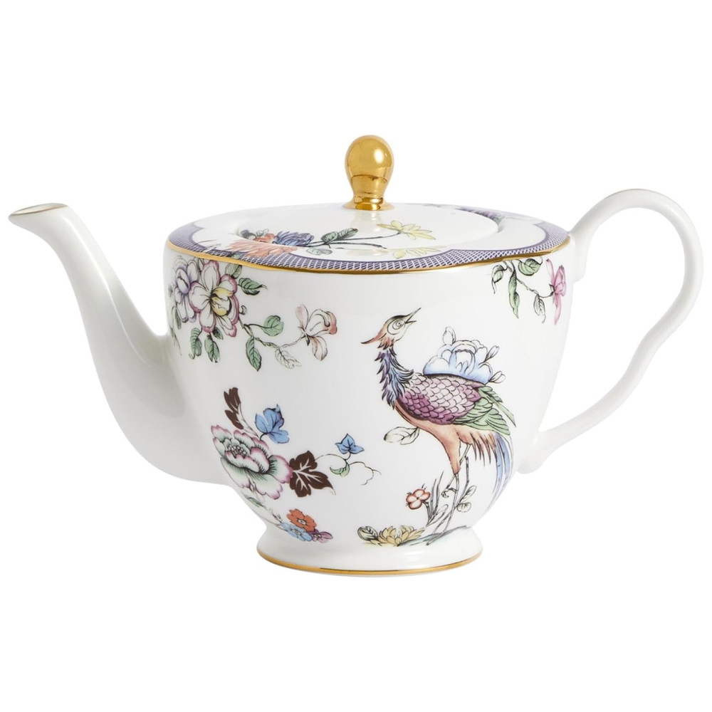 Bule de Chá Chinês 550mL com Tema de Símbolos de Boa Sorte Aproveite a Tradição em Casa Wedgwood Colorido