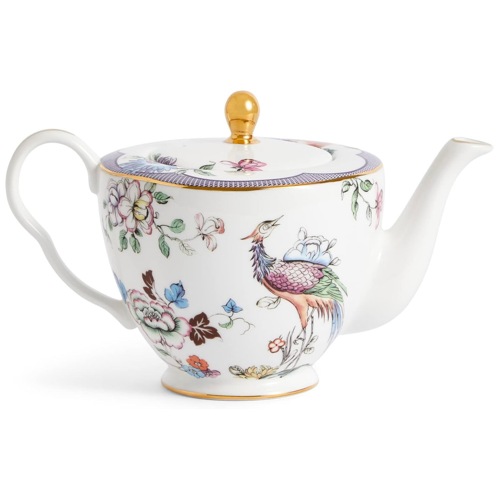 Bule de Chá Chinês 550mL com Tema de Símbolos de Boa Sorte Aproveite a Tradição em Casa Wedgwood Colorido - Imagem 2