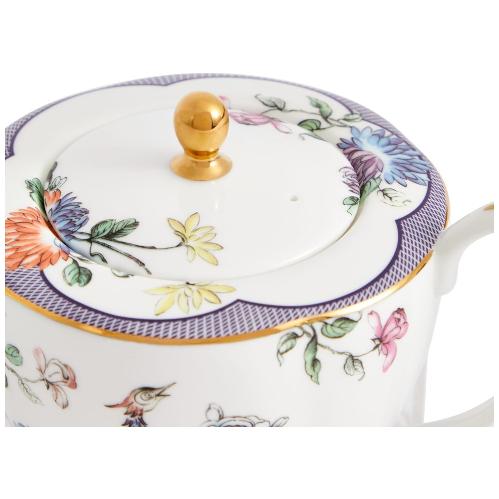 Bule de Chá Chinês 550mL com Tema de Símbolos de Boa Sorte Aproveite a Tradição em Casa Wedgwood Colorido - Imagem 5