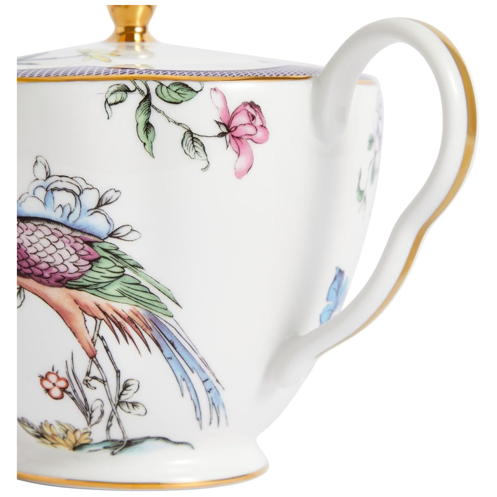 Bule de Chá Chinês 550mL com Tema de Símbolos de Boa Sorte Aproveite a Tradição em Casa Wedgwood Colorido - Imagem 6