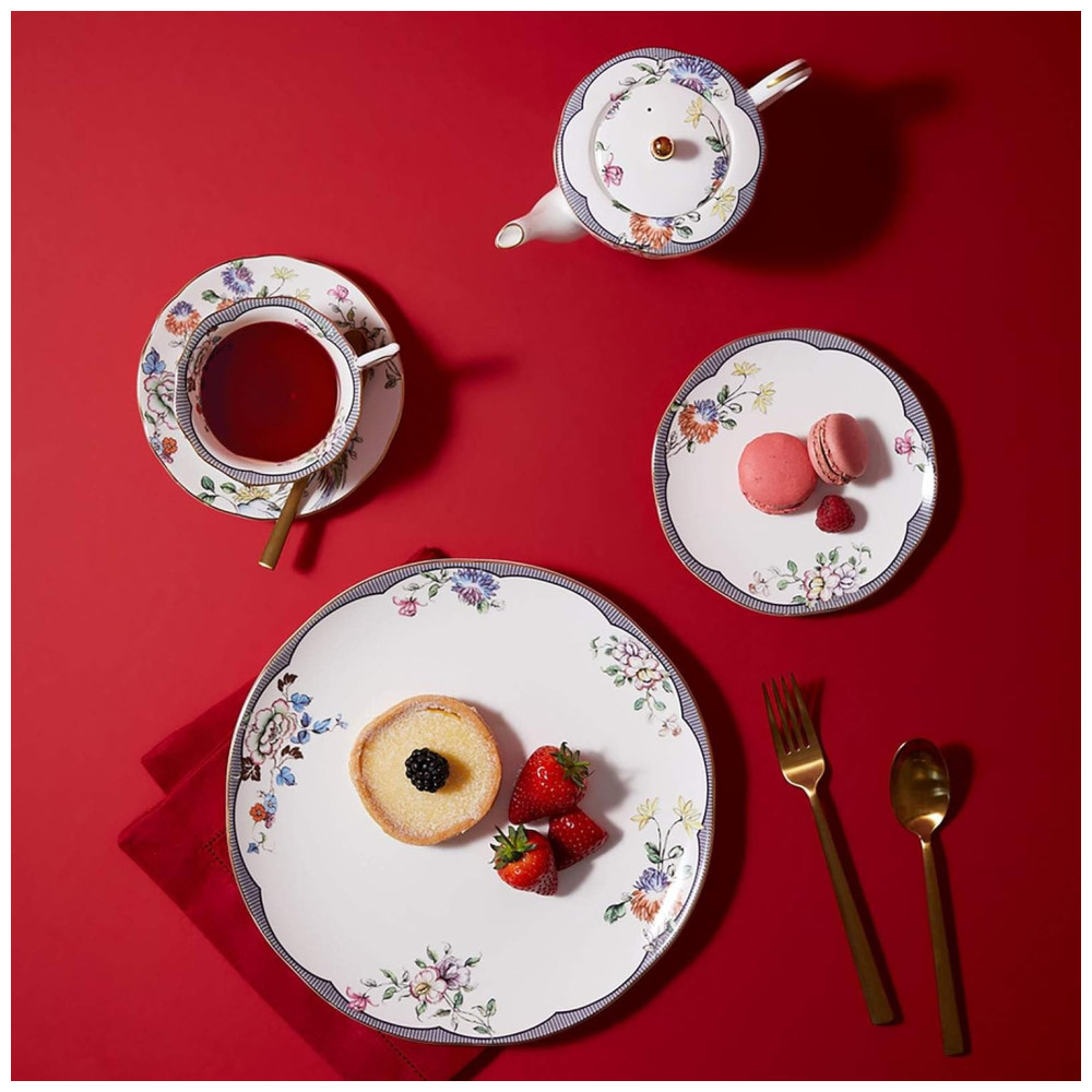 Bule de Chá Chinês 550mL com Tema de Símbolos de Boa Sorte Aproveite a Tradição em Casa Wedgwood Colorido - Imagem 9