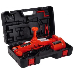 Macaco Elétrico STANDTALL 3T Conjunto de Macaco de Chão Tipo Tesoura 12V Kit de Elevação Automático para Troca de Pneus de Emergência