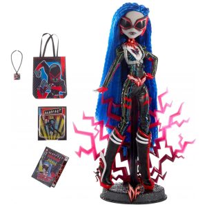 Boneca Monster High Deadfast Ghoulia Yelps SDCC 2024 Exclusiva Upgrade Tech Savvy com Mini Figura e HQ