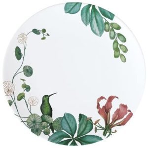 Prato para Sobremesa ou Aperitivo de 22 cm Mais Elegância em Sua Mesa com Estilo Moderno Formato Redondo e Material de Porcelana Villeroy Boch Branco Colorido