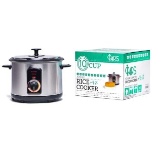 Pars Panela de Arroz Elétrica Automática Capacidade 2.4L com Temporizador 110V Aço Inoxidável