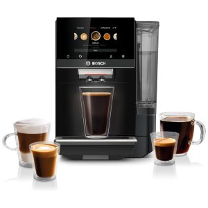 Máquina de Café Expresso Automática com Home Connect 35 Variedades de Café e Moedor de Cerâmica 110V 800W Bosch VeroCafe Série 800 TPU60309 Preta