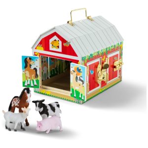 Brinquedo Sensorial Infantil Tema Celeiro Fazenda com Travas e Animais para Crianças Acima de 3 Anos Melissa & Doug
