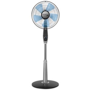 Ventilador de Coluna com 5 Vel Oscilação e Controle Remoto 110V 35W ROWENTA VU5670 Cinza