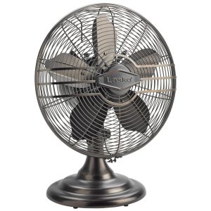 Ventilador de Mesa Portátil com 3 Velocidades Silenciosas 110V Lasko R12210 Bronze