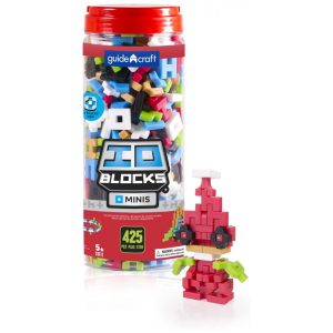 Kit de blocos de montar IO Blocks Minis Guidecraft com 425 peças coloridas para construção STEM infantil