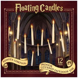 Kit Velas Flutuantes LED com Controle Remoto 12 Unidades para Halloween