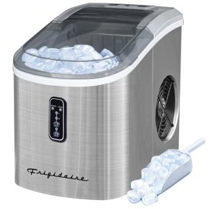 Máquina de Gelo Produz 12kg Dia Aço Inox 110v FRIGIDAIRE ICE103 Preto