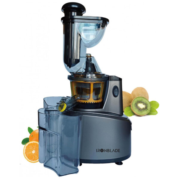 Extrator de Sucos EMB Ironblade IBLJU20 Cold Press, Alto Rendimento, Operação Silenciosa 55dB, Boca Larga 75mm, Motor de Cobre Completo, Livre de BPA,