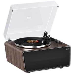 Toca-discos de vinil All in One XJ-HOME Bluetooth integrado 4 alto-falantes estéreo Pré-amplificador Phono Alta Fidelidade