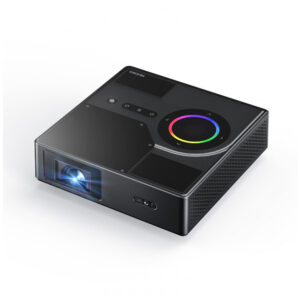 Projetor portátil a laser NexiGo Nova Mini preto Google TV Netflix Full HD 1080p 1200 lúmen SAE 3D Dolby Audio 110V