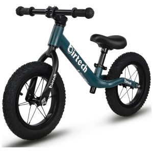 Bicicleta sem Pedal com Assento Ajustável e Pneus Pneumáticos para Crianças de 2 a 6 Anos Birtech Verde