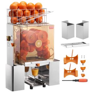 Espremedor de Laranjas Profissional até 22 por Minuto 110V 120W VBENLEM Cinza