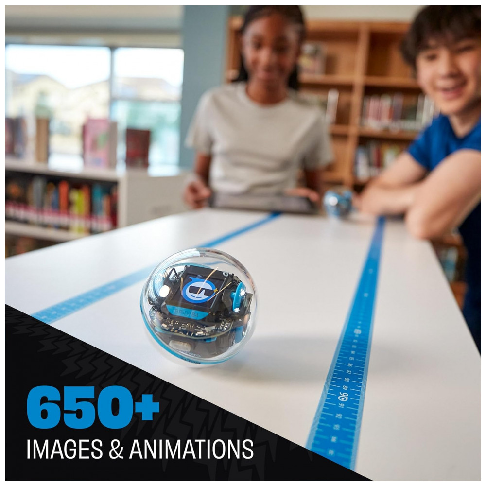 Robô Programável Sphero BOLT Bola Codificável Reciclável com LED 8x8, Sensores Avançados, Bluetooth e Programação Javascript - Resistente à Água - Imagem 3