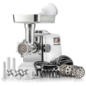 Moedor de carne elétrico refrigerado para serviço pesado 4 placas de moagem 3 lâminas