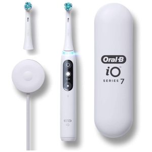 iO Series 7 Escova de Dentes Elétrica com 2 Cabeças de Reposição Branca ORAL B Branco