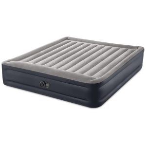 Colchão Inflável Casal King Size bomba de ar interna incluída 110v INTEX Cinza escuro