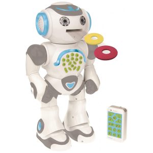 Robô Programável Inteligente LEXiBOOK ROB80US com Controle Remoto para Crianças Acima de 6 Anos Cinza