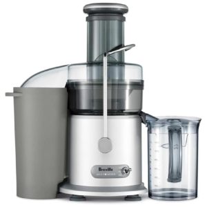 Espremedor Moedor Frutas Legumes PRO Inox 850 Watts 12.000 RPM 110v BREVILLE JE98XL Prateado