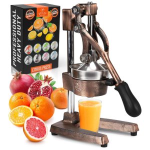 Zulay Espremedor Manual Profissional Aço Inoxidável Bronze