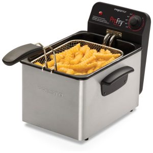 Fritadeira Elétrica 2.8L em Aço Inoxidável 1800W 110V Presto 0546 Prata