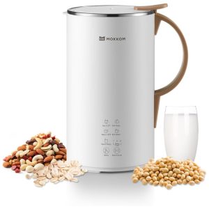 Máquina de Leite Vegetal 600mL com Limpeza Automática e 8 Predefinições MOKKOM Branca