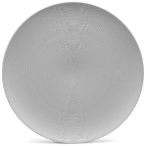 Prato em Porcelana com Formato Redondo e Material de Porcelana Noritake 4390-537 Cinza