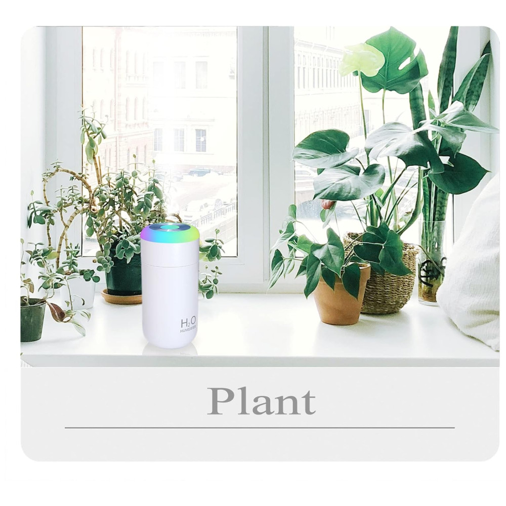 Mini Umidificador Ultrassônico Portátil 350mL com Desligamento Automático Silencioso 110v O MEI STARS Rosa - Imagem 6