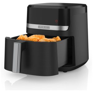 Air Fryer 35L com 9 Funções Predefinidas Painel Digital Desligamento Automático e Lembrete de Agitação 110V 1300W BLACK DECKER AFBD42 Preta
