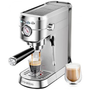 Máquina de Café Expresso com Bocal de Leite 110V CASABREWS Prata
