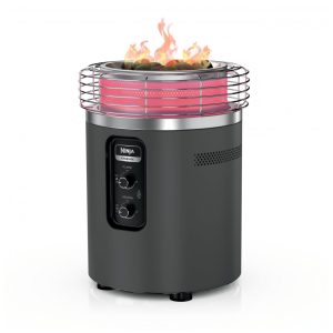 Ninja Fireside360 - Aquecedor Externo e Fogueira Portátil 3 Modos Chama Sem Fumaça Controle Fácil 80.000 BTUs