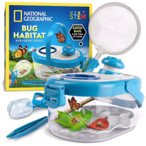 Kit de Exploração de Insetos – Habitats, Rede, Pinças, Aprendizagem STEM, Presente Educativo para Crianças, National Geographic