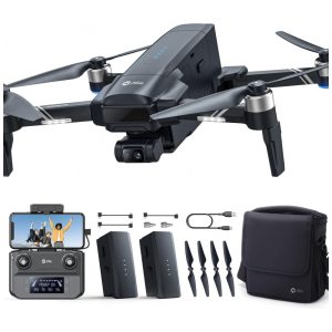 Drone Holy Stone HS600D com Câmera 8K para Adultos Gimbal de 3 Eixos Vídeo 4K30fps Imagem de 48MP Autonomia de Voo de 80 Min com 2 Baterias