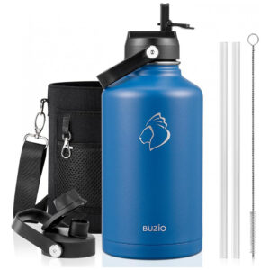 Garrafa Térmica 1900L Portátil com Isolamento a Vácuo Aço Inoxidável BUZIO Azul