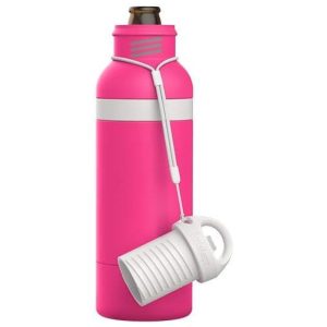 Cooler Portátil para Garrafas de cerveja com Isolamento Duplo Aço Inox BOTTLEKEEPER Rosa
