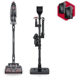 Aspirador de Pó sem Fio com Rolo de Escova Duplo para Todos os Pisos 2 Baterias 110V Hoover Emerge Preto