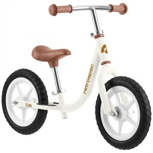 Bicicleta sem Pedal para Crianças de 2 a 5 Anos com Pneus sem Ar Retrospec Branca