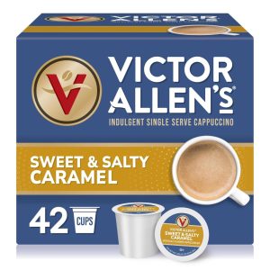 Keurig K Cup Cappuccino Salgado Kosher 24 unidades VICTOR ALLEN Marrom