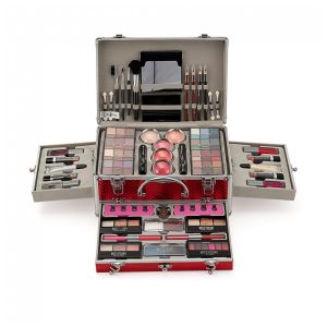 Kit de Maquiagem Essencial Tudo em Um Pure Vie Paleta de Sombras Batom Corretivo Blush Máscara Delineador Pó Facial Gloss e Pincel