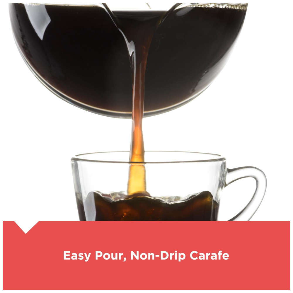 Máquina de Café BLACK+DECKER para 12 xícaras Com Interruptor Liga/Desliga Jarra Anti-Gotejamento Cesta de Filtro Removível e Tecnologia Vortex. - Imagem 4